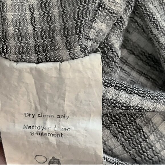 LUSH Women's Gray Marled 3/4 Sleeve Twist Knot Knitted Midi Dress — Size L - Picture 8 of 9